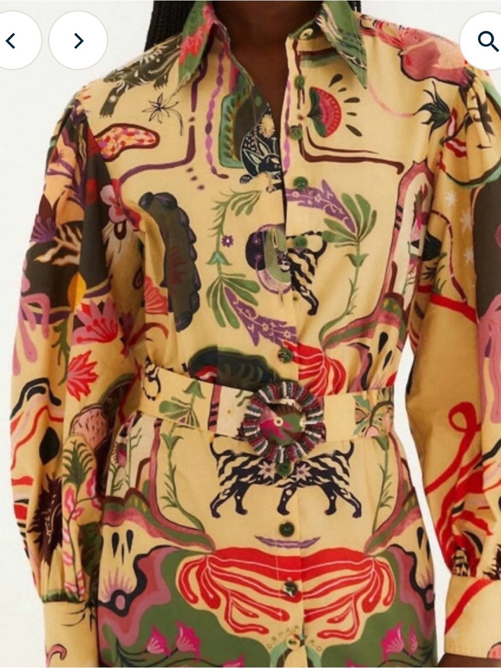 FARM Rio Beautiful Artsy Surreal Land Mini Dress - Picture 2 of 4